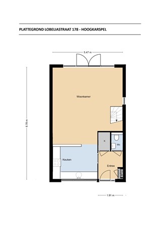 Floorplan - Lobeliastraat 178, 1616 XP Hoogkarspel